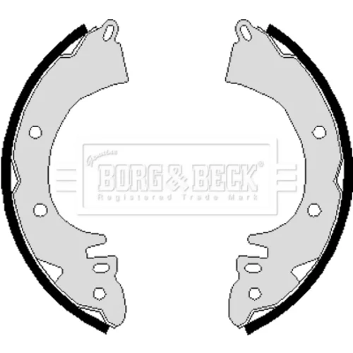 Sada brzdových čeľustí BORG & BECK BBS6114