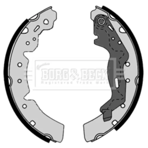Sada brzdových čeľustí BBS6189 (BORG & BECK) - obr. 1