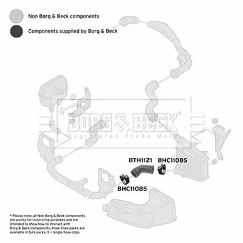 Hadica plniaceho vzduchu BTH1121 (BORG & BECK) - obr. 1