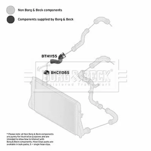 Hadica plniaceho vzduchu BTH1155 (BORG & BECK) - obr. 1