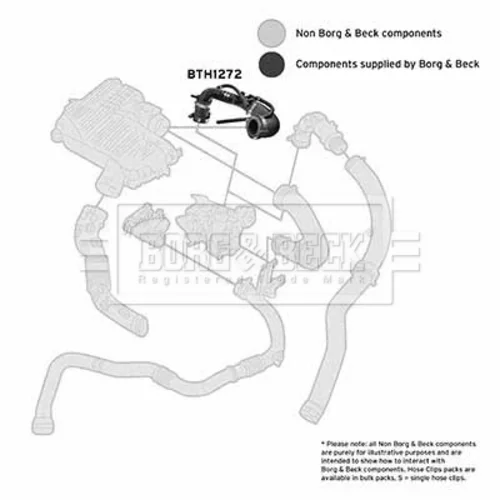 Hadica plniaceho vzduchu BTH1272 (BORG & BECK) - obr. 1