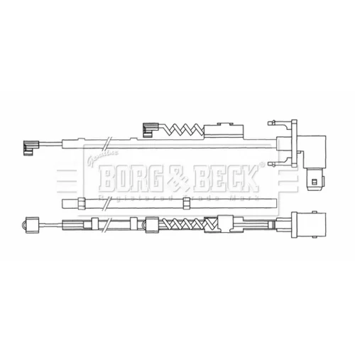 Výstražný kontakt opotrebenia brzdového obloženia BORG & BECK BWL33093