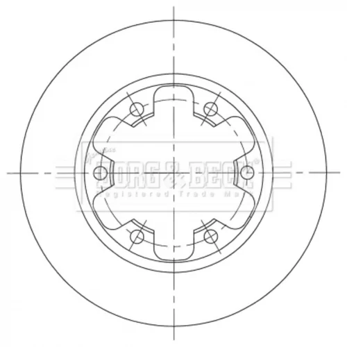 Brzdový kotúč BBD5386 (BORG & BECK) - obr. 2