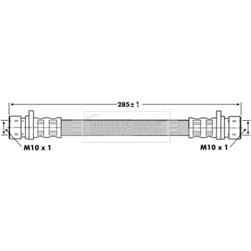 Brzdová hadica BBH6785 (BORG & BECK) - obr. 1