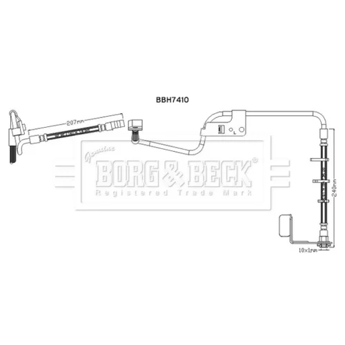 Brzdová hadica BORG & BECK BBH7410