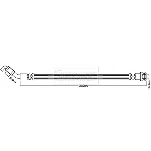 Brzdová hadica BORG & BECK BBH8150