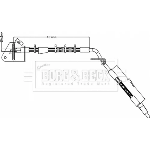 Brzdová hadica BORG & BECK BBH8209