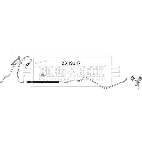 Brzdová hadica BORG & BECK BBH9147