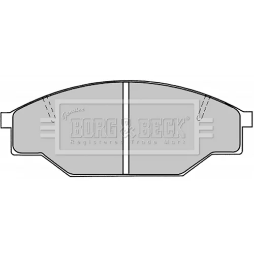 Sada brzdových platničiek kotúčovej brzdy BORG & BECK BBP1019