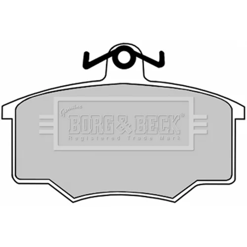 Sada brzdových platničiek kotúčovej brzdy BORG & BECK BBP1049