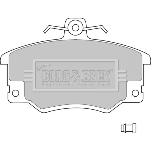 Sada brzdových platničiek kotúčovej brzdy BORG & BECK BBP1410