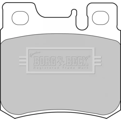 Sada brzdových platničiek kotúčovej brzdy BORG & BECK BBP1533