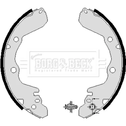 Sada brzdových čeľustí BORG & BECK BBS6038