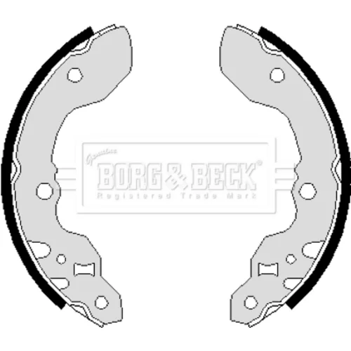 Sada brzdových čeľustí BORG & BECK BBS6048