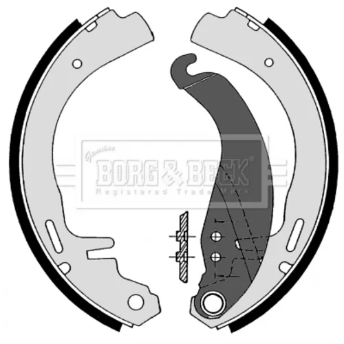 Sada brzdových čeľustí BORG & BECK BBS6110