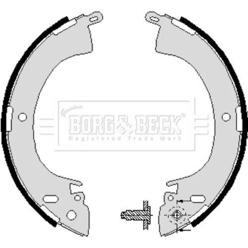Sada brzdových čeľustí BORG & BECK BBS6197