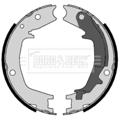 Sada brzd. čeľustí parkov. brzdy BORG & BECK BBS6447
