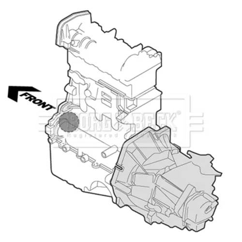 Uloženie motora BEM4053 (BORG & BECK) - obr. 2