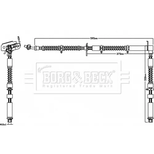 Brzdová hadica BORG & BECK BBH7532