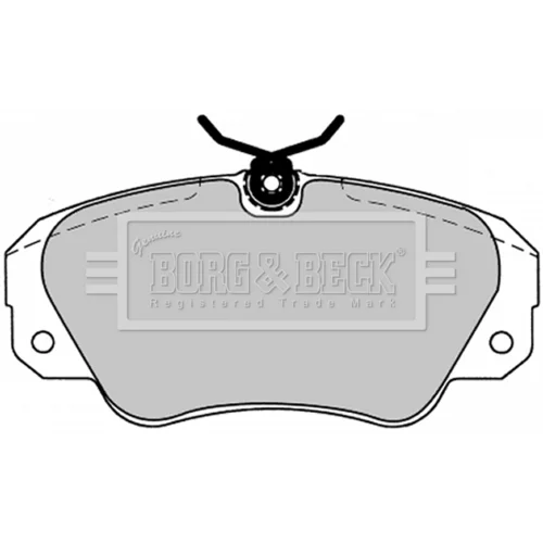 Sada brzdových platničiek kotúčovej brzdy BORG & BECK BBP1143