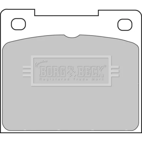 Sada brzdových platničiek kotúčovej brzdy BORG & BECK BBP1307