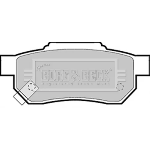 Sada brzdových platničiek kotúčovej brzdy BORG & BECK BBP1453