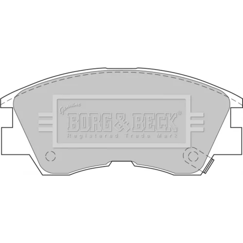Sada brzdových platničiek kotúčovej brzdy BORG & BECK BBP1511