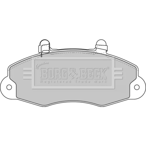Sada brzdových platničiek kotúčovej brzdy BORG & BECK BBP1624