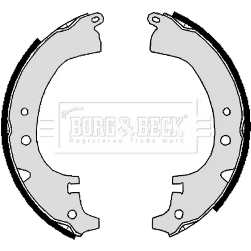 Sada brzdových čeľustí BORG & BECK BBS6124