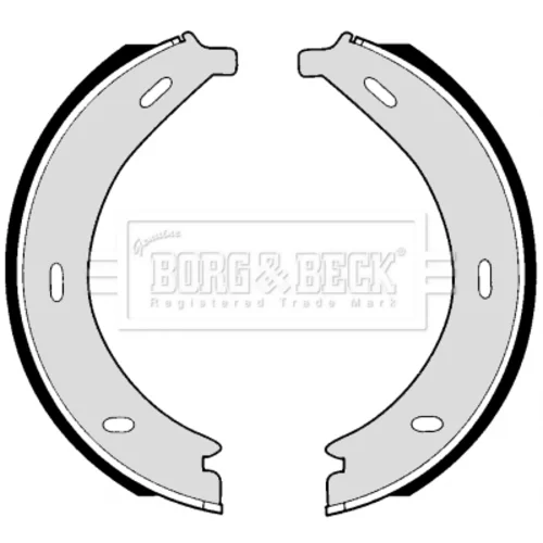 Sada brzd. čeľustí parkov. brzdy BORG & BECK BBS6257