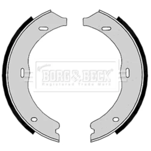 Sada brzd. čeľustí parkov. brzdy BORG & BECK BBS6365