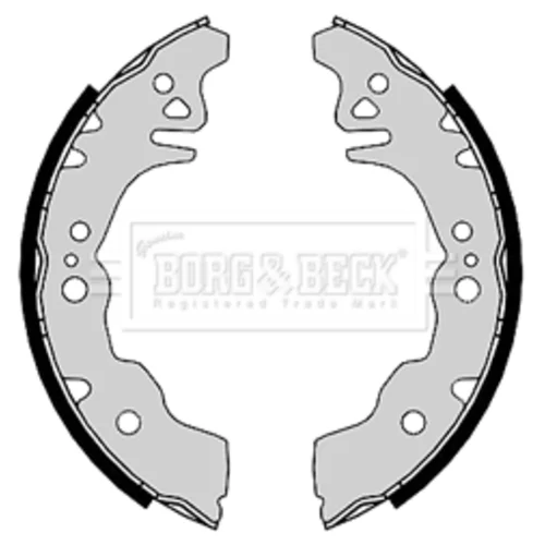 Sada brzdových čeľustí BORG & BECK BBS6402