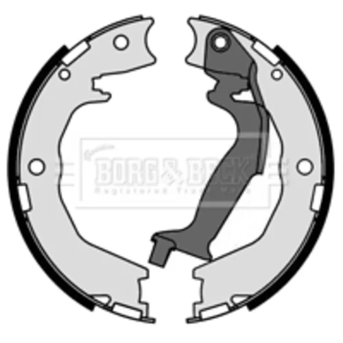 Sada brzd. čeľustí parkov. brzdy BORG & BECK BBS6420