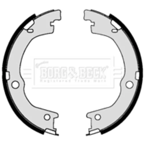 Sada brzd. čeľustí parkov. brzdy BORG & BECK BBS6422