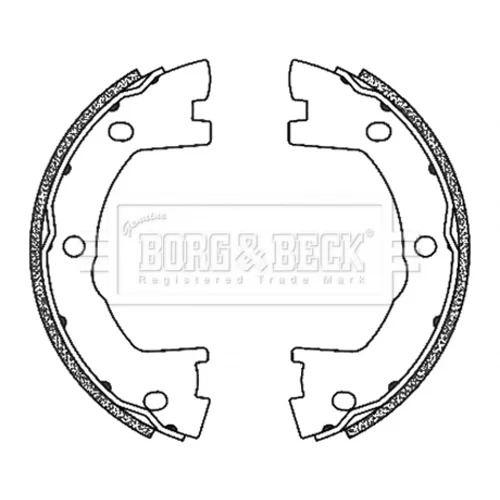 Sada brzd. čeľustí parkov. brzdy BORG & BECK BBS6503