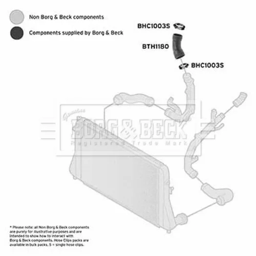 Hadica plniaceho vzduchu BTH1180 (BORG & BECK) - obr. 1
