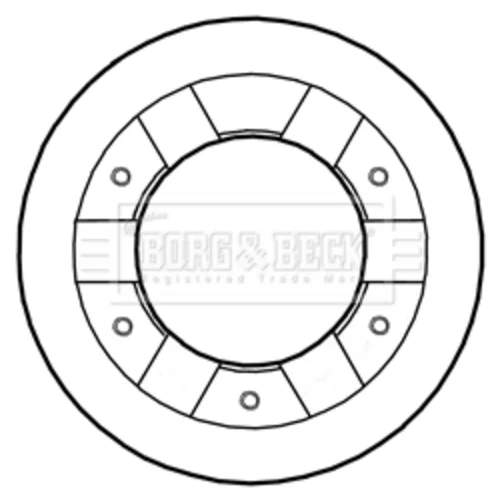 Brzdový kotúč BBD5291 (BORG & BECK) - obr. 1