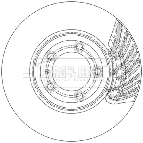 Brzdový kotúč BBD6226S (BORG & BECK) - obr. 1