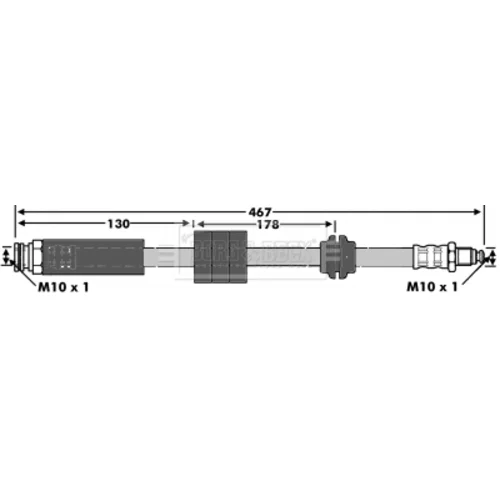 Brzdová hadica BORG & BECK BBH6097
