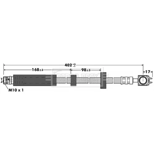 Brzdová hadica BBH7377 (BORG & BECK) - obr. 1