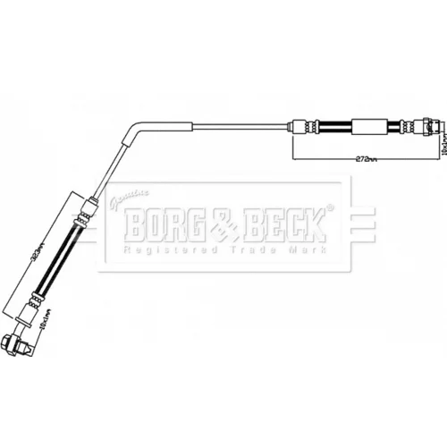 Brzdová hadica BBH8498 (BORG & BECK) - obr. 1