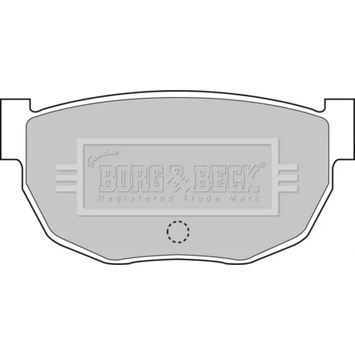 Sada brzdových platničiek kotúčovej brzdy BORG & BECK BBP1046
