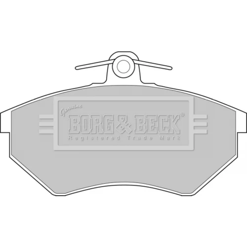 Sada brzdových platničiek kotúčovej brzdy BORG & BECK BBP1076