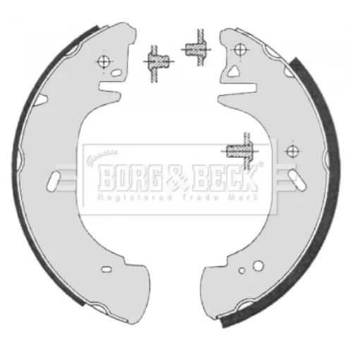 Sada brzdových čeľustí BORG & BECK BBS6325