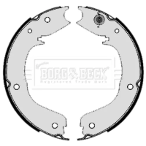 Sada brzd. čeľustí parkov. brzdy BORG & BECK BBS6423