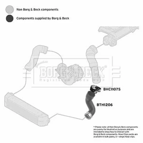 Hadica plniaceho vzduchu BTH1206 (BORG & BECK) - obr. 1