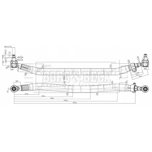 Spojovacia tyč riadenia BORG & BECK BTR33245