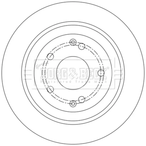 Brzdový kotúč BBD5571 (BORG & BECK) - obr. 2