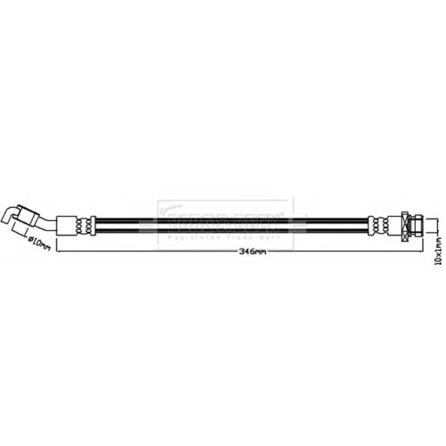Brzdová hadica BORG & BECK BBH8180