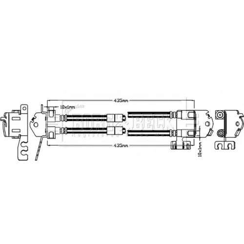 Brzdová hadica BBH8304 (BORG & BECK) - obr. 1